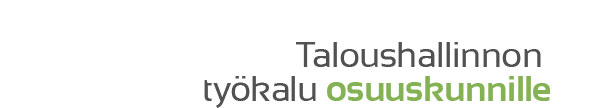 Taloushallinnon työkalu osuuskunnille